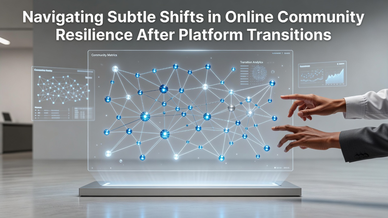Navigating Subtle Shifts in Online Community Resilience After Platform Transitions